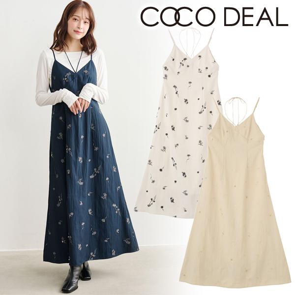 ココディール（COCO DEAL） 予約商品/COCODEAL フラワー刺繍キャミ