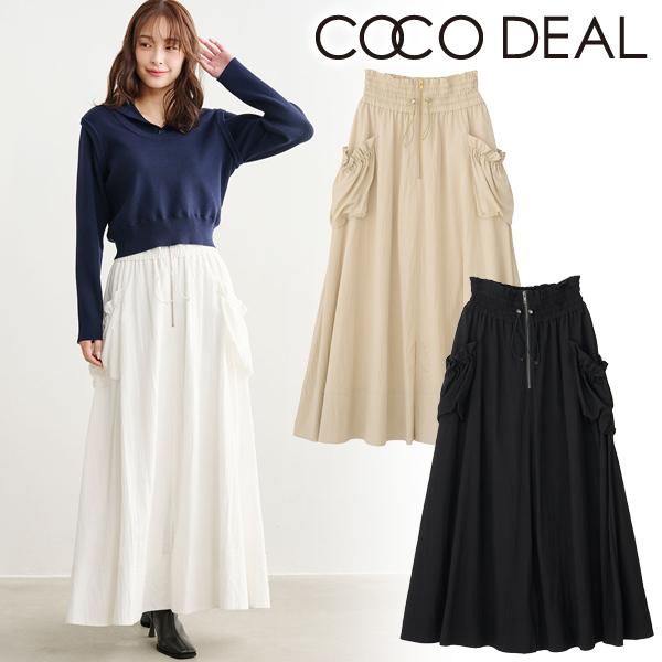 スカート coco ココディール（COCO DEAL） 即日発送/COCODEAL レーヨンナイロンジップ