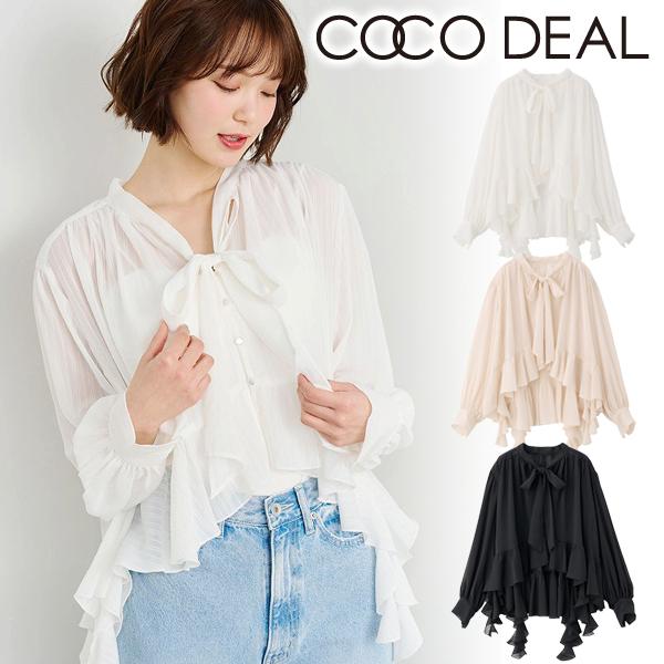 COCO DEAL シアーフリルブラウス COCO DEAL シアーフリルブラウスの通販はau PAY マーケット - 輸入雑貨