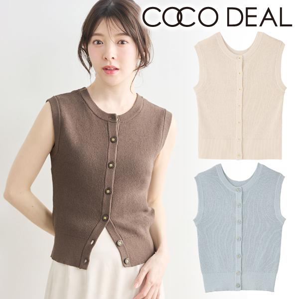 ココディール（COCO DEAL） 【SOLD OUT】COCODEAL ノースリーブニット