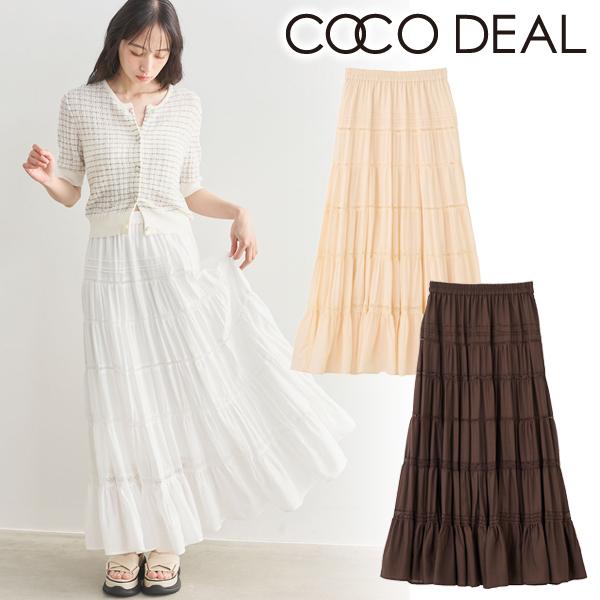 ココディール（COCO DEAL） 即日発送/COCODEAL レース切替ティアード