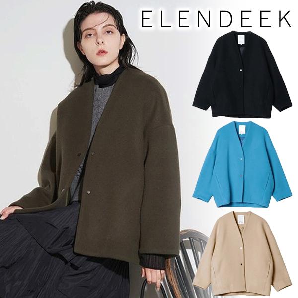 SALE50%OFF／即日発送/ELENDEEK エレンディーク FORM SHORT WOOL CT 