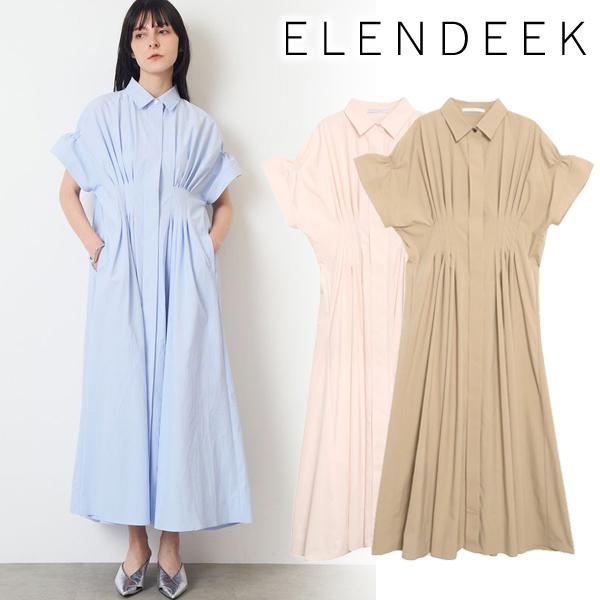 ＼期間限定10%OFF／土日も即日発送/ELENDEEK エレンディーク  FRONT TUCKED OVER SH OP 512640300101 2026秋冬 キャンセル返品不可
