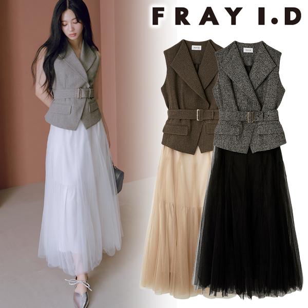 フレイアイディー FRAY I.D★新品未使用 コンビネーションレーススカート フレイアイディー FRAY I.D☆コンビネーションレーススカート