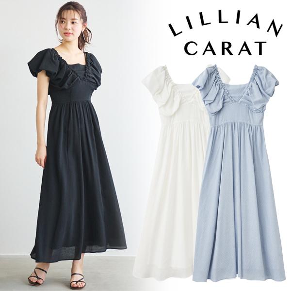 LILLIAN CARAT 2WAYバルーンスリーブワンピース 2WAYバルーンスリーブワンピース｜PETAL ONLINE（ペタルオンライン）