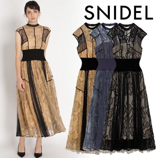 Sale50 Off 即日発送 Snidel スナイデル スィッチングレースドレス 初売り Swfo1145 ss新作