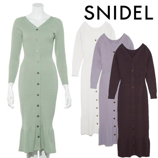 Sold Out 10 Off Snidel スナイデル Sustainaフロントボタンニットワンピース Swno 21ss新作 Dejapan Bid And Buy Japan With 0 Commission