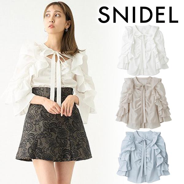SALE／70%OFF】 スナイデル フロントスリットボウタイ ブラウス tdh