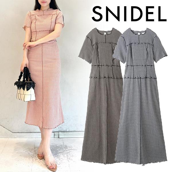 SALE40%OFF／即日発送/SNIDEL スナイデル ギンガムメローワンピース 