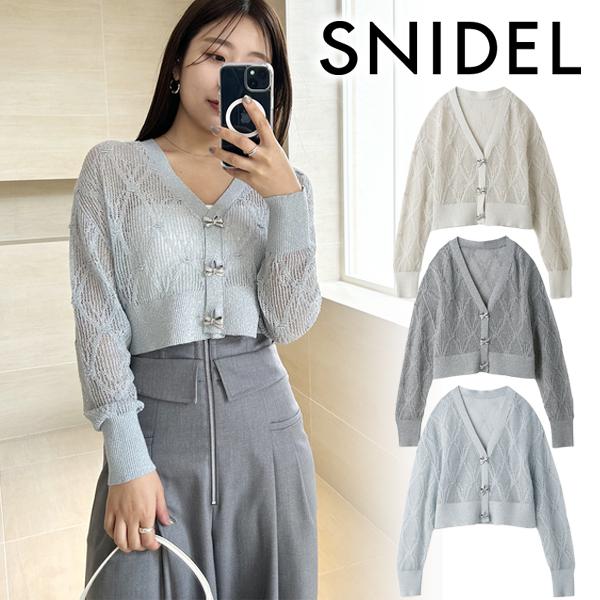 SOLD OUT】＼期間限定12%OFF／SNIDEL スナイデル /リボンビジュー 