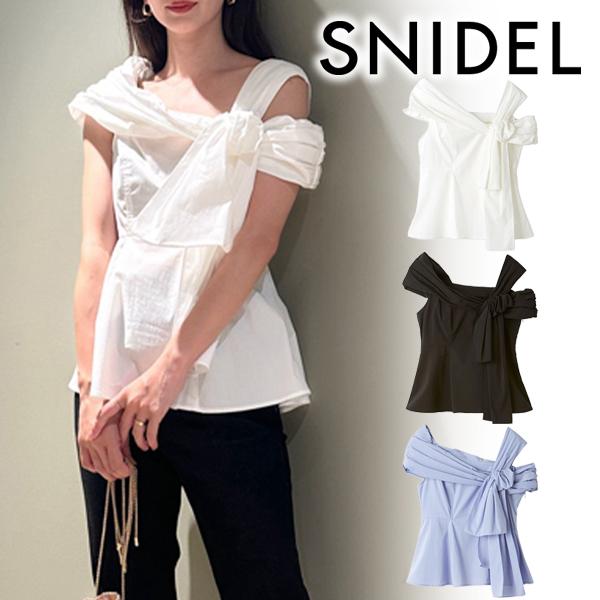 SNIDEL ＼SALE50%OFF／即日発送/SNIDEL スナイデル アシメリボン 