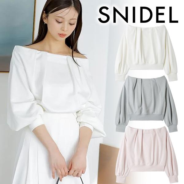 SNIDEL オフショルダー トップス ホワイト ¥15,950 0063c810b0.jpg
