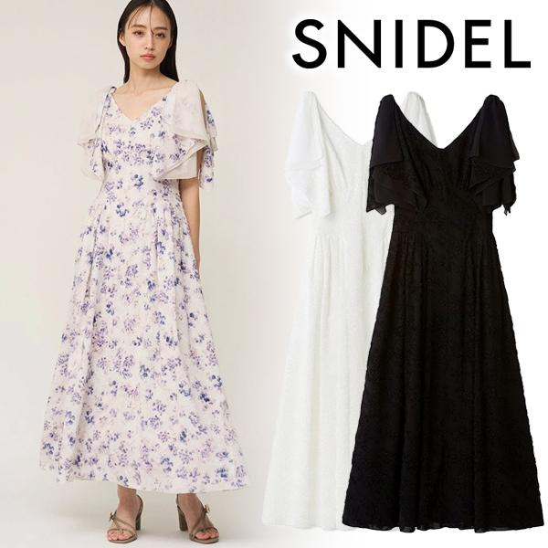 【SNIDEL】リボンジャガードワンピース SNIDEL（スナイデル） ＼期間限定15%OFF／即日発送/SNIDEL リボン