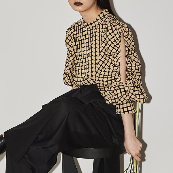 Todayful Openshoulder Jacquard Blouse | jarussi.com.br