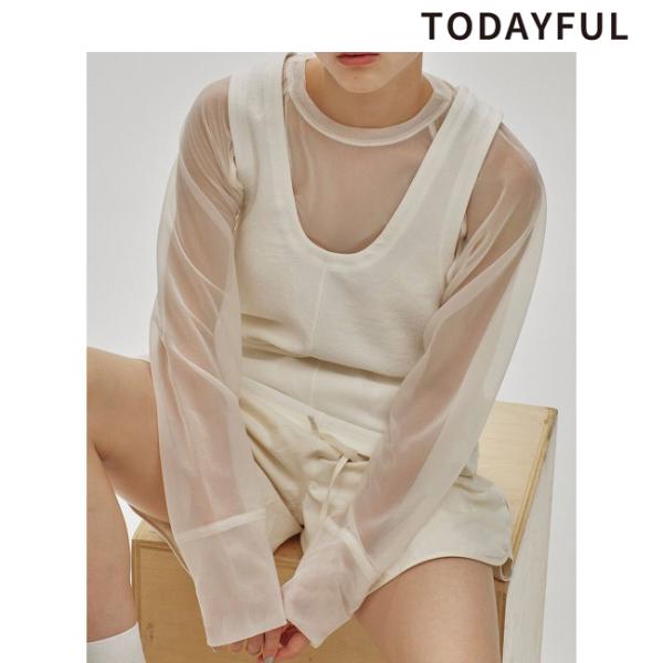 トップス TODAYFUL Sheer Raglan Long T-shirts トップス TODAYFUL Sheer Raglan Long T-shirts TODAYFUL