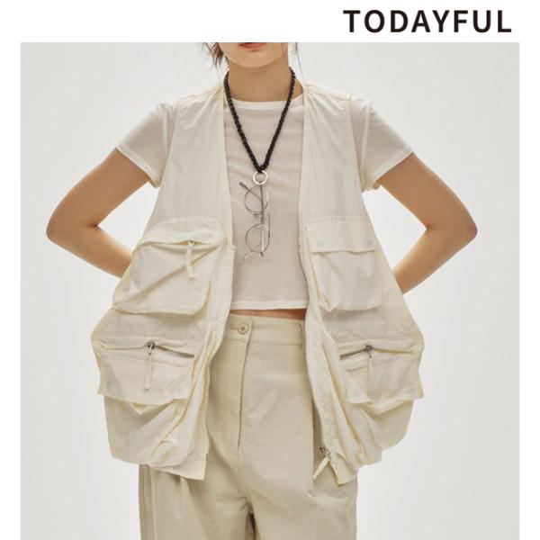 TODAYFUL【美品】2waycollar Long Vest TODAYFUL（トゥデイフル）の「【TODAYFUL/トゥデイフル】2way