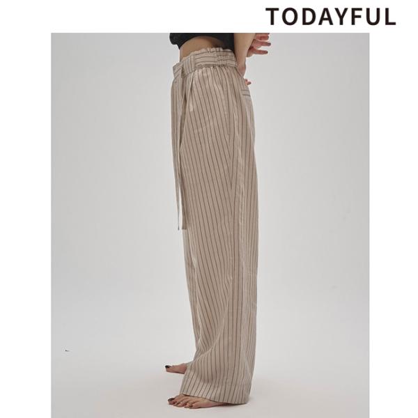 ♦︎本日いっぱい専用ページとなります♦︎ TODAYFUL 土日も即日発送/TODAYFUL トゥデイフル Stripe Easy Pants
