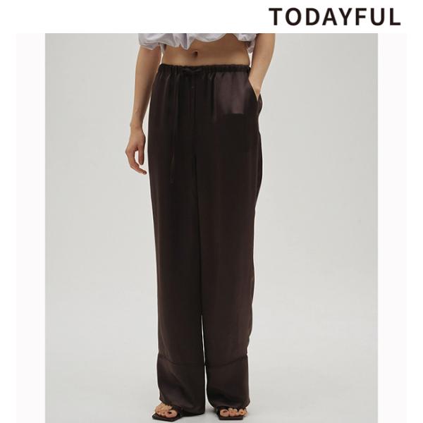 TODAYFUL トゥデイフル Satin Easy Pants TODAYFUL ＼SALE30%OFF／お盆も即日発送/TODAYFUL トゥデイフル Satin