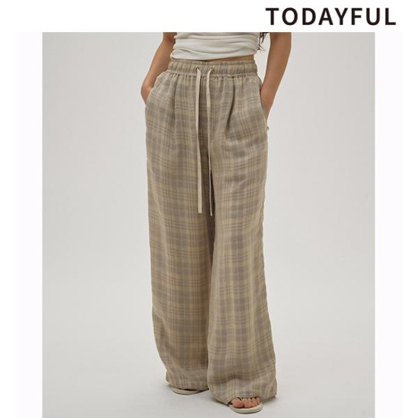 TODAYFUL 即日発送/TODAYFUL トゥデイフル Check Jacquard Pants