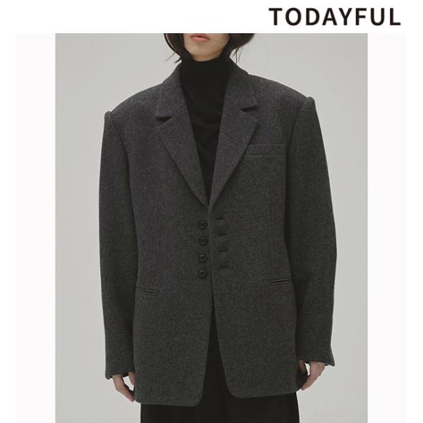 TODAYFUL 予約商品/TODAYFUL トゥデイフル Wool100% Over Jacket