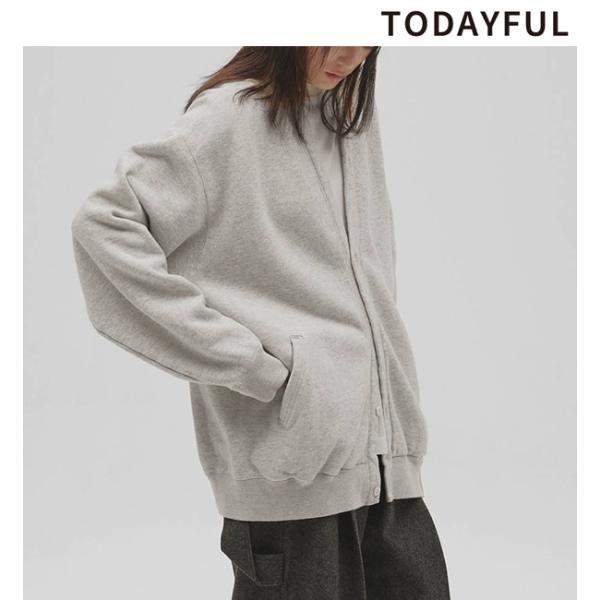 TODAYFUL トゥデイフル 予約商品/ Cotton Brushed Cardigan 12620609 10月上〜11月上入荷予定 2026冬 キャンセル返品不可