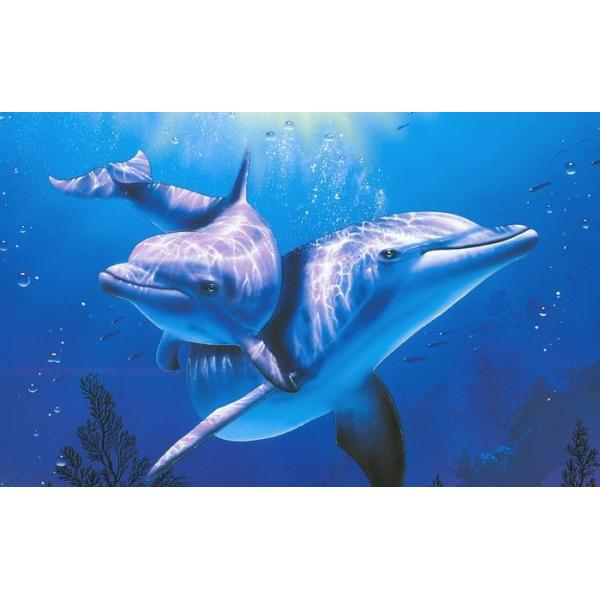 イルカ×アート　ラグ　タペストリーvintageドルフィンいるかブランケット イルカ×アート ラグ タペストリーvintageドルフィンいるか