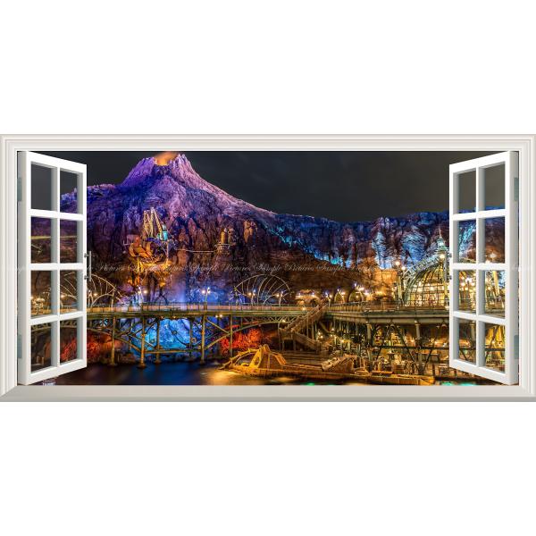 パノラマ窓仕様】ディズニーシー ディズニーリゾート 壁紙ポスター 004MS1