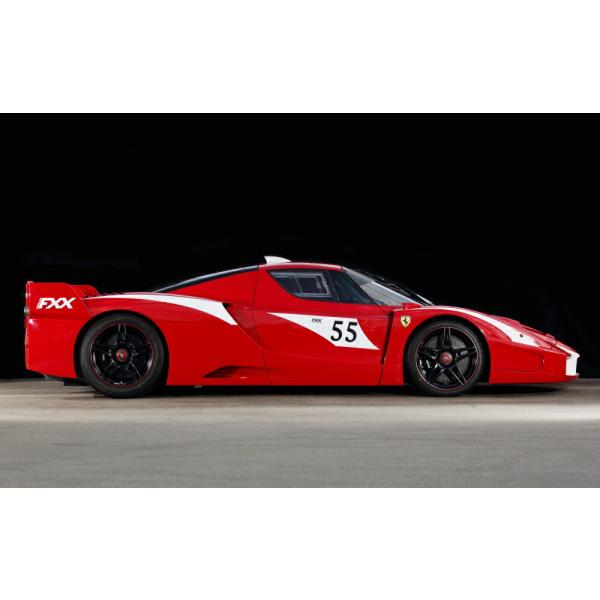 絵画風 壁紙ポスター (はがせるシール式) フェラーリ エンツォ FXX 2007年 レーシングカー キャラクロ FENZ-013W2(ワイド版 603mm×376mm)＜日本製＞