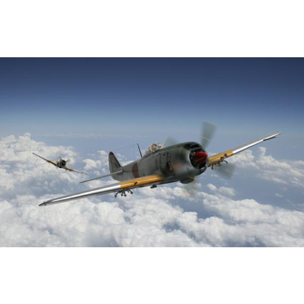 絵画風 壁紙ポスター (はがせるシール式) 中島四式戦闘機 Ki-43