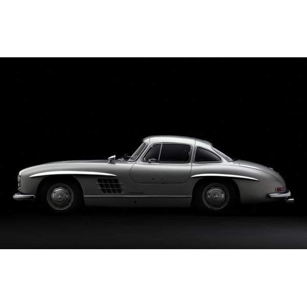 額付き！★300slクーペ★絵画 絵画風 壁紙ポスター (はがせるシール式) メルセデス ベンツ 300SL