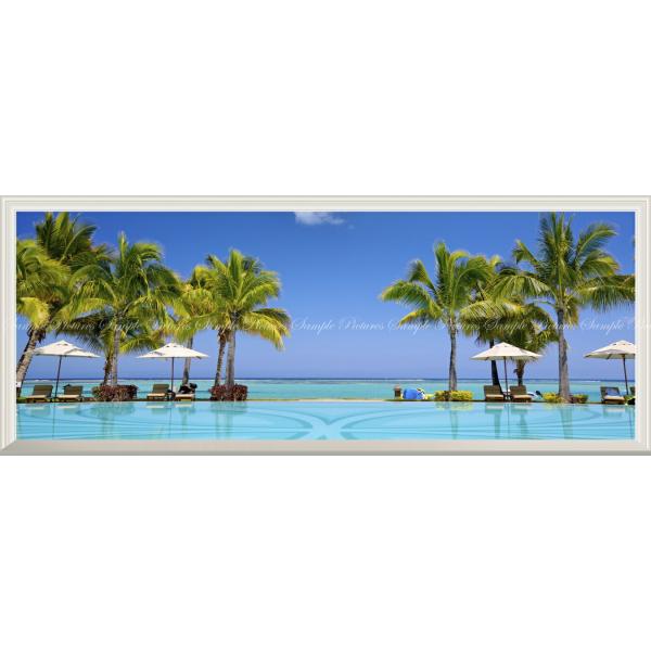 好評継続中 絵画風 壁紙ポスター ビーチ 海と島と空と雲の景色 絶景 パノラマ h 105p1 パノラマ版 1440mm 576mm 期間限定価格 Diquinsa Com Mx