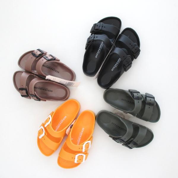 SALE 30%OFF サンダル Ocean & Ground ライトサンダル ブラック ブラウン マスタード オリーブ 18~22cm