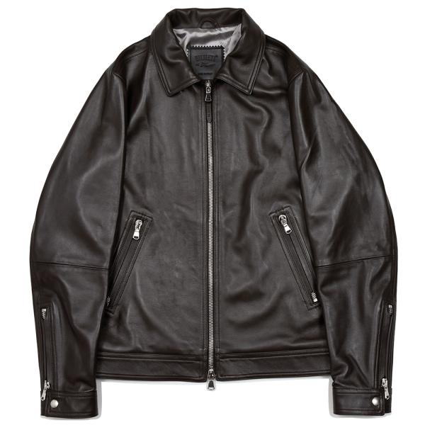 EMMETI エンメティ ラムナッパレザー ベスト M 羊革　焦げ茶系　新品 EMMETI エンメティ ラムナッパレザー ベスト M 羊革焦げ茶系新品