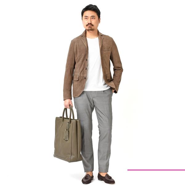 EMMETIエンメティ RICHARDゴートスエード 撥水ジャケット50L～XL EMMETI（エンメティ）RICHARD ゴート スエード シャツジャケット