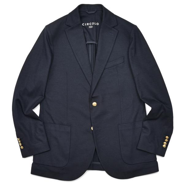 CIRCOLO ウール カシミヤ　メタルボタン ジャケット CIRCOLO 1901 チルコロ1901 ヴァージンウール カシミヤ ストレッチ