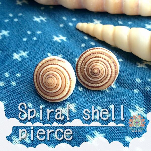天然素材 ぐるぐる シェル ピアス 貝 ナチュラル リゾート エスニック レディースアクセサリー Realcolor 通販 Yahoo ショッピング
