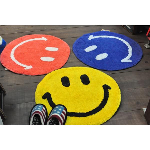 にこちゃんマット カラフル 大判のスマイリー玄関にもぴったり スマイル ラウンドマット 円形 ラグ Buyee Buyee Japanese Proxy Service Buy From Japan Bot Online
