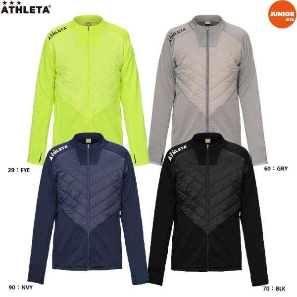 ATHLETA アスレタ ジュニア グリッド起毛TRジャケット 25AW 04175J フルジップジャケット トレーニングウエア サッカー 特価