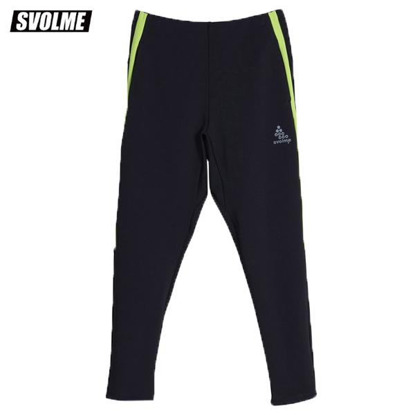 ストレッチ抜群のスリムパンツ。合わせやすいブラック生地にライムの配色がアクセント。素材：ポリエステル95％　ポリウレタン5％※こちらの商品は「SVOLME 2026 福袋」に含まれるものと同じ商品です。