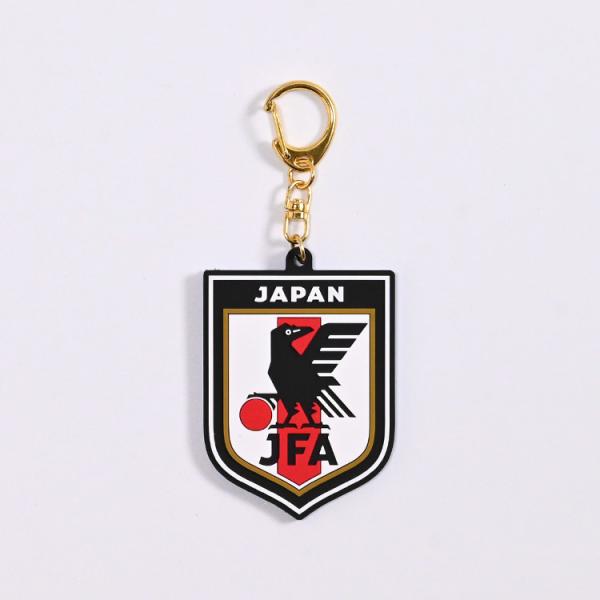 【オフィシャル ライセンスグッズ】JFA エンブレムラバーキーホルダー 24JFA-018 サッカー 日本代表 レアルスポーツ