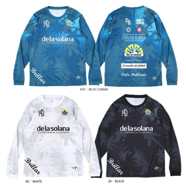 ボタニカル調のデザインに前面、背面にロゴを多く取り入れた楽しい長袖のシャツ。吸汗速乾で軽量。超リーズナブルなプラクティスシャツ。吸汗速乾、軽量、昇華プリントブランド：デラソラ−ナ品番：DS25F40素材： ポリエステル100%メーカー希望小...