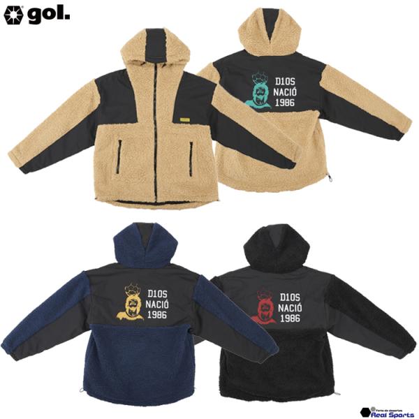 gol.（ゴル） 24AW フルジップボアフーディー＜Dios naci 1986＞ G455