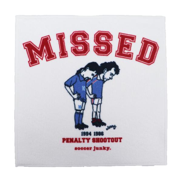 soccer junky サッカージャンキー ミニタオル MISSED jr26c54 JERRYコラボ ジェリー ハンドタオル ギフト 贈り物 記念品