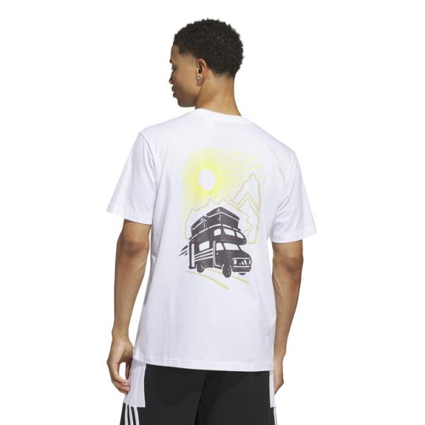 adidas（アディダス） JET SET グラフィック Tシャツ ホワイト KSI85