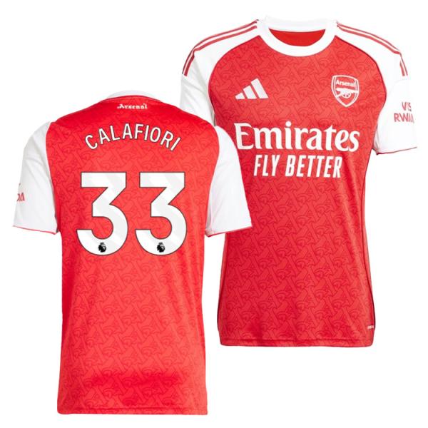 イングランド プレミアリーグ 　アーセナルFC 2025-26シーズン ホーム 半袖 レプリカシャツイタリア代表 ディフェンダー リッカルド・カラフィオーリ選手のオフィシャルマーキング入りシャツ本体メーカー希望小売価格：￥13,200-税込...