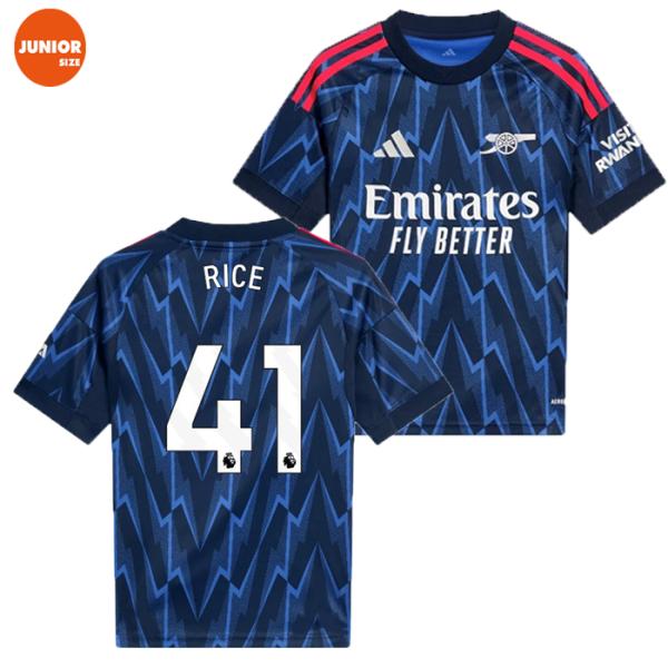アーセナル 25/26 ユニ サード 半袖 レプリカ NO.41 デクランライス adidas（アディダス） KIDS ＃41 デクラン・ライス 25/26 アーセナルFC