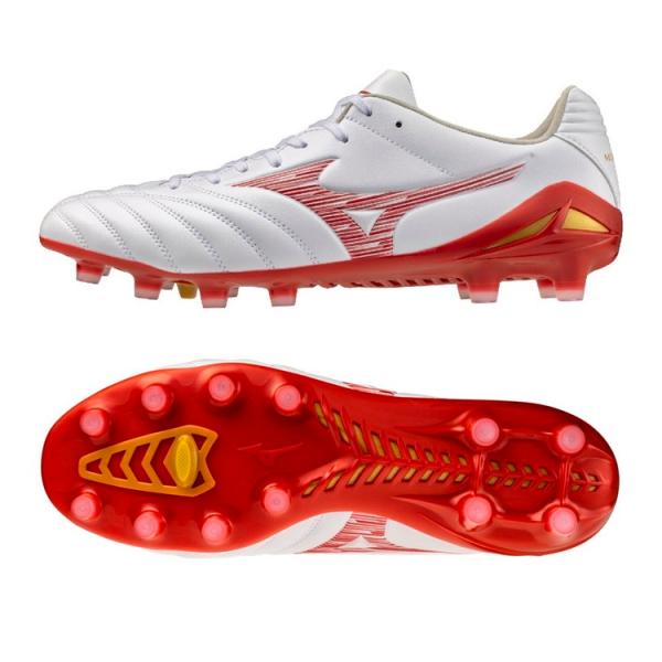【予約9月18日発売】 MIZUNO ミズノ モナルシーダ ネオ 3 PRO ホワイト×ルビーレッド P1GA262260 サッカー用 スパイク