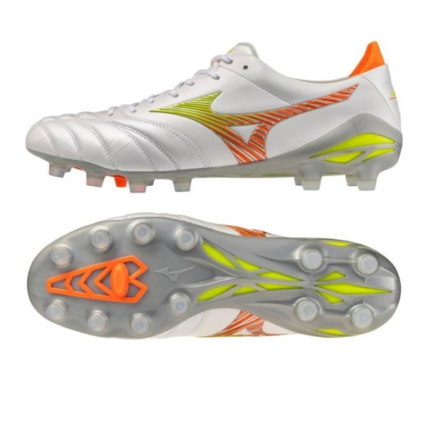 MIZUNO ミズノ モレリア ネオ 5 JAPAN スーパーホワイトパール×イエロー×オレンジ P1GA268054 PRISM WHITE PACK
