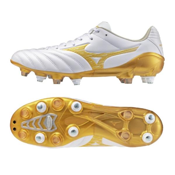 モナルシーダ NEO 3 PRO MIX　ホワイト×ゴールド　【MIZUNO|ミズノ】サッカー取替式スパイクp1gc262250 realsports_p1gc262250