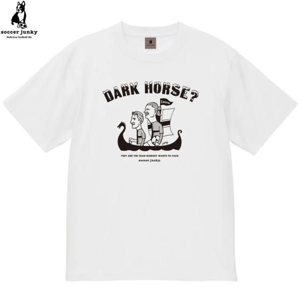soccer junky サッカージャンキー DARK HORSE？ コットンDRYクールTシャツ JERRYコラボ sj26g16 半袖 吸汗速乾 冷感 ライフスタイル 白